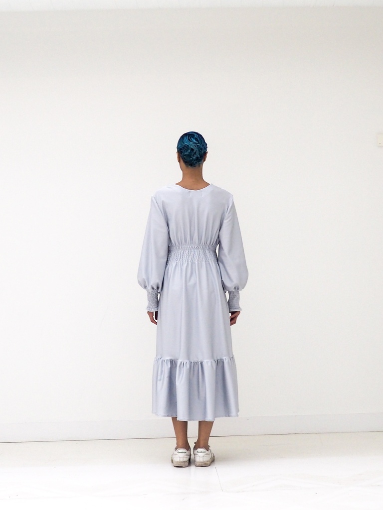 Robe upcycling Juliette longue colorée