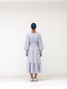 Robe upcycling Juliette longue colorée