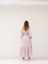 Robe upcycling Juliette longue colorée