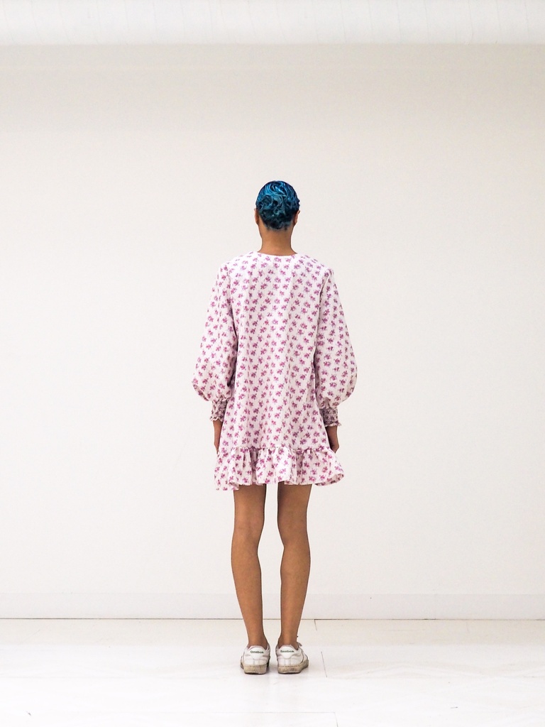 Robe upcycling Juliette longue colorée