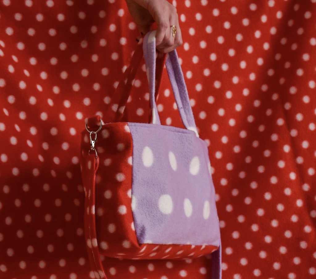 Sac cabas mini bicolore