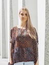 T-shirt unisexe bicolore ocre
