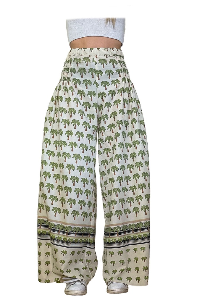 Pantalon Aude palmiers