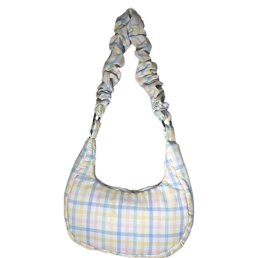 [Chouchou 02] Sac chouchou à carreaux multicolore 